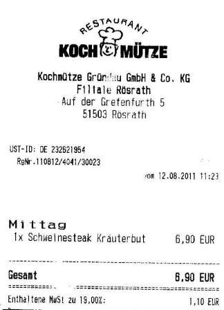 sswr Hffner Kochmtze Restaurant